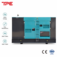 Générateur diesel silencieux 100 kVA 80 kW 200 kW 300 kW insonorisé triphasé de secours pour alimentation hors réseau