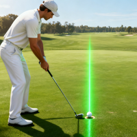Mini pointeur laser vert rechargeable avec trépied en aluminium portable en option pour l'entraînement de golf en intérieur/extérieur