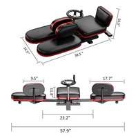 Équipement d'entraînement de gymnastique à domicile civière de jambe Machine réglable jambe extensible Machine fendue Pro civière de jambe