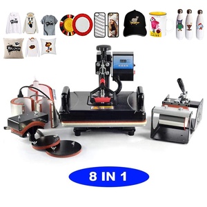 Máquina <span class=keywords><strong>de</strong></span> Prensa <span class=keywords><strong>de</strong></span> Calor para Sublimación 8 en 1 para Producción <span class=keywords><strong>de</strong></span> Camisetas y Serigrafía - Product Image 1