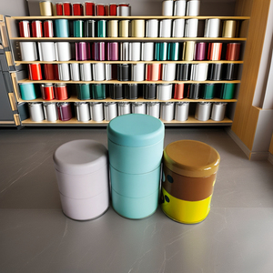 Thiết Kế Mới Vòng Rỗng Lon Thiếc Tùy Chỉnh In Sang Trọng Nhỏ Cà Phê Trà Kim Loại Ba Lớp Có Thể Canister Đa Màu Sắc Hộp Thiếc - Product Image 6
