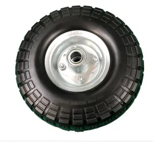 10 'pu 거품 바퀴 4.10/3.50-4 편평한 자유로운 타이어 410/350-4