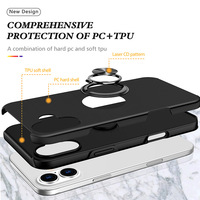 Coque de téléphone mate avec anneau support pour iPhone 18 Pro Max 16 Pro Max 17 15 14, et coque à anneau rotatif à 360 degrés pour Moto Edge 60 Fusion
