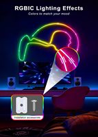 Bande lumineuse LED néon RGBIC avec télécommande, USB 5V, ensemble complet, modes multiples, synchronisation musicale, pour la décoration de salon, de fêtes et de vacances