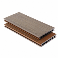 Planches de terrasse en composite bois-plastique PVC 100% pour extérieur, panneaux de terrasse en WPC co-extrudés