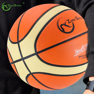 Balón de Baloncesto Zhensheng Personalizado con Cubierta de PU, Tamaño 7, Profesional, Resistente, para Entrenamiento, Regalo, Promoción, Tipo Económico - Product Image 1