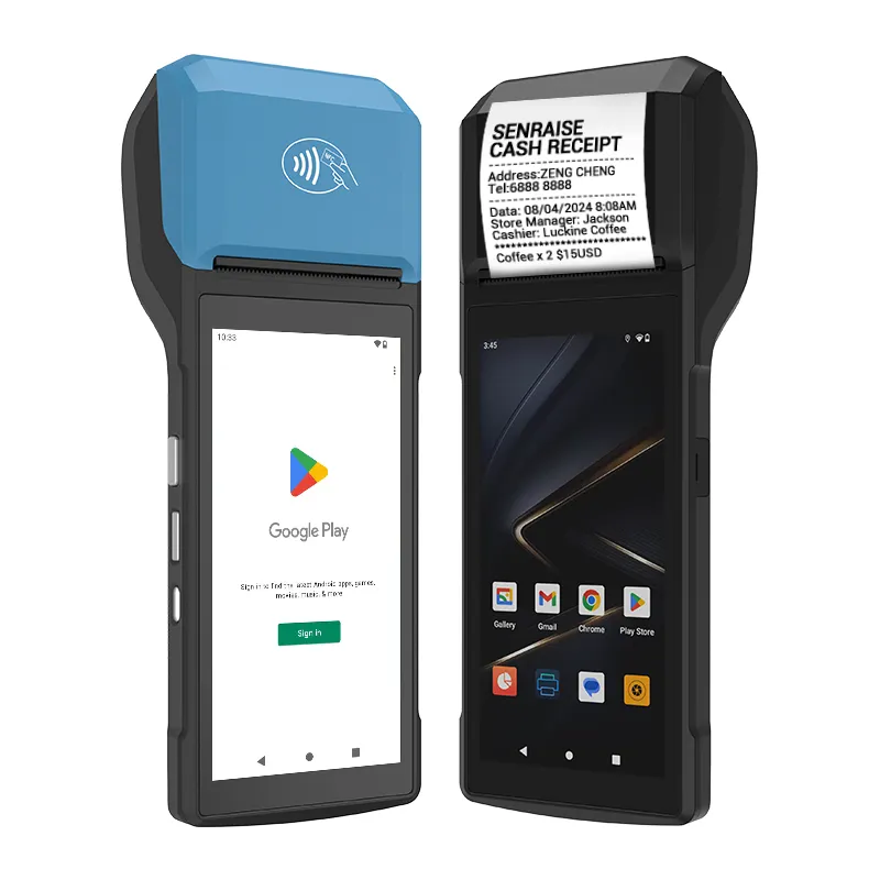 5.5inch 3 + 32 gam Android cầm tay thiết bị đầu cuối POS thứ tự nhận được Punto de venta máy POS cảm ứng di động hệ thống để bán