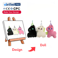 Fabricant OEM ODM de jouets en peluche Série Fun personnalisée Mini jouets en peluche Conceptions Porte-clés en peluche personnalisé