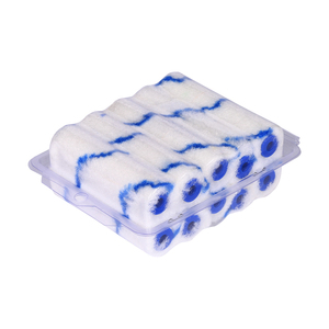 Rouleau de peinture miniature en nylon bleu à rayures de haute qualité E-tool OEM 4 pouces pour la peinture et la décoration industrielle et DIY - Product Image 3