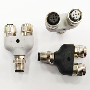 4-5 Pin Male To Female Sensor <strong>Connector</strong> Wiring Plug Connectors M12 Three-Way <strong>Waterproof</strong> Y-Type Splitter Adapter - Product Image 1