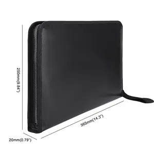 Office Use Organizer Fireproof File Folder and Water Resistant Non-Itchy Silicone Coated Money Document Folder