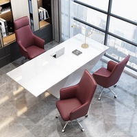 Chaise de bureau moderne et simple, chaise d'ordinateur pour la maison, chaise de direction réglable, pivotante, à roulettes, dossier haut