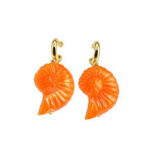 Boucles d'oreilles à clip tendance en acier inoxydable 316L avec placage or PVD, design durable et résistant en coquille d'orange - Product Image 2