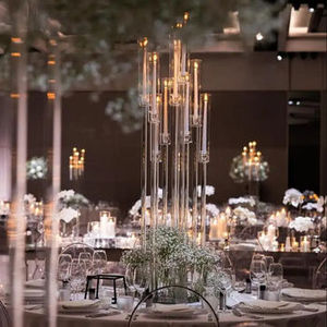 Decorazione di nozze popolare <span class=keywords><strong>vetro</strong></span> specchio centrotavola portacandele all'ingrosso di cristallo pilastro supporto di <span class=keywords><strong>vetro</strong></span> e candela - Product Image 5