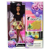 Poupée Princesse Fille Réaliste SAMLOK 11,5 Pouces, 11 Articulations, en Vinyle, Série Fantaisie, Peau Noire Africaine Américaine, Cadeau