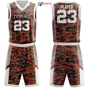 Uniformes de basket-ball personnalisés, uniformes d'équipe à motifs réduits - Product Image 5