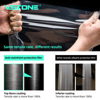 Film de protection de peinture automobile TPU PPF en rouleau 1,52x15m Brillant Mat Transparent Auto-réparant Anti-rayures Protection UV/IR 8,5mil 10