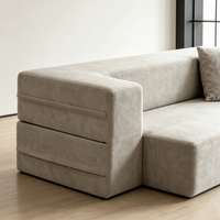 Sofá Cama Convertible Moderno y Minimalista, Multifuncional, con Cajones de Almacenamiento para Apartamentos y Salas de Estar Pequeñas
