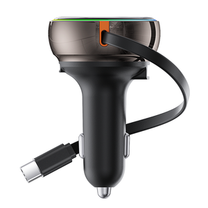 Prix de gros Chargeur de voiture 45 W à charge rapide PD USB-C, chargeur de téléphone de voiture rétractable 45 W Type-C vers Type-C - Product Image 1