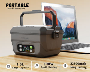 22500毫安时1.5升便携式智能隔热饭盒316L不锈钢无线电动户外自动USB - Product Image 6