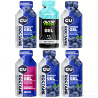 Sachet vide personnalisé imprimé pour gel énergétique, scellé sur 3 côtés, pochette liquide découpée, finition mate, qualité alimentaire