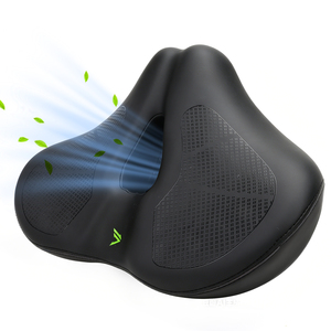 FMFXTRA Selle sans nez <span class=keywords><strong>extra</strong></span> épaisse et surdimensionnée de forme spéciale pour VTT et vélo pliant 412, universelle et étanche - Product Image 6