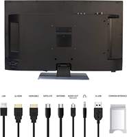 Téléviseur intelligent Android 12V pour camping-cars et VR avec lecteur DVD, TV sans cadre FHD 12/24/240V avec satellite Free Sat