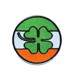 Custom 100% Embroidered Hand Made School Round Pin Tinplate Embroidery Patches Badges for Clothes