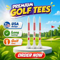 Tees de golf en plastique personnalisés avec logo, 3 1/4 pouces, 4 griffes, plusieurs couleurs, accessoires de golf