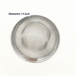 Оптовая продажа, металлический фильтр из нержавеющей стали для пола и канализации, фильтр для бассейна с круглой шляпной сеткой, изготовлено - Product Image 5