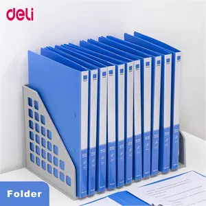 Deli 33295 5 Cái Bìa Hồ Sơ Giấy Kiểm Tra Biên Lai A4 Bìa Màu Xanh Phụ Kiện Văn Phòng Trường Học Chất Liệu PP