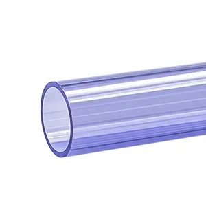 El tubo de PVC transparente más vendido, precio de fábrica, tubos de varios tamaños, el tubo de PVC es transparente