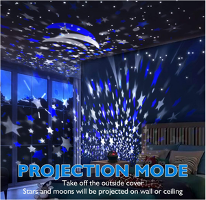 Projecteur d'étoiles avec 4 ampoules LED, 12 couleurs changeantes, commande par interrupteur, piles AAA, cadeaux romantiques, rotation à 360 degrés, veilleuse pour enfants - Product Image 6