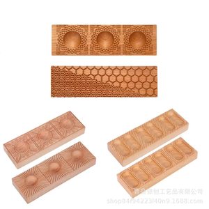Wooden Wonton <b>Mold</b> Double Sided Pasta Maker For Kitchen Use With Pattern Design - Product Image 2