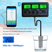 Moniteur de ph WIFI 6 en 1 multiparamétré ph tds ec sel et EC/TDS mètre pH/ORP multiparamétrique