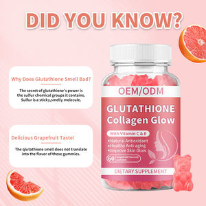 Collagene L-Glutatione Luminoso OEM/ODM, Caramelle Gommose Naturali per la Luminosità della Pelle, Caramelle Gommose al Collagene Luminose con Certificazione GMP - Product Image 5