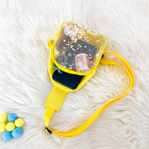 <b>Cute</b> Girls Chest Bag Custom Fanny Pack Waist Bag Kids Waist Shiny PVC Simple Belt Bag Fanny Pack Kids OEM ODM 2023 School <b>Purse</b> - Product Image 4