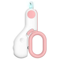 Coupe-ongles pour chien et chat avec lumières LED, LED lumineuses pour une visualisation rapide des vaisseaux sanguins des ongles, coupe-ongles ergonomique pour animaux de compagnie