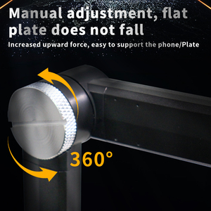 Soporte Ajustable <span class=keywords><strong>para</strong></span> Teléfono con Brazo Flexible, Rotación de 360°, Soporte <span class=keywords><strong>para</strong></span> <span class=keywords><strong>iPad</strong></span>, Soporte <span class=keywords><strong>para</strong></span> Teléfono Móvil <span class=keywords><strong>para</strong></span> Oficina, Estudio, Tienda - Product Image 5