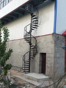 <span class=keywords><strong>Escalera</strong></span> de Hierro Forjado en Espiral para Exteriores, Estilo Francés, Peldaños Antideslizantes para Jardín de Villa - Product Image 4