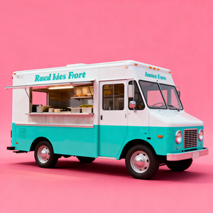 Camión de Comida Rápida Plegable Automático VIC, Diseño de 4 Ruedas de Acero Inoxidable, Capacidad Personalizable, Móvil para Snacks, Helados y Barbacoa - Product Image 5