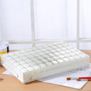 BESTLINE vente en gros 66 puits <span class=keywords><strong>Palette</strong></span> en plastique Art <span class=keywords><strong>peinture</strong></span> plateau <span class=keywords><strong>de</strong></span> <span class=keywords><strong>dessin</strong></span> en plastique étanche à l'air <span class=keywords><strong>Palette</strong></span> d'aquarelle pour aquarelle acrylique - Product Image 5