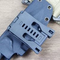 Grand accessoire de boucles de clip de ceinture tactique noir pour le produit de kits de voyage d'étui de gaine de Kydex