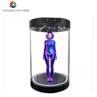 Ventilador de Proyección Holográfica 5D HAVisikr con Pantalla Cilíndrica de 360 Grados, LED, Control por WIFI/Bluetooth, para Interiores, OEM, 1 Año de Garantía
