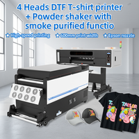 Imprimante DTF Titanjet 60cm 4 têtes I3200, machine d'impression textile automatique à encre pigmentée, rouleau à rouleau, haute vitesse, garantie 1 an