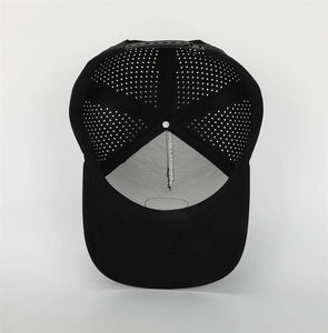 Gorra de Golf con parche de goma impermeable OEM, gorra de rendimiento, gorra Snapback, gorra de béisbol de Golf con agujero cortado con láser, gorra de poliéster para hombres - Product Image 2