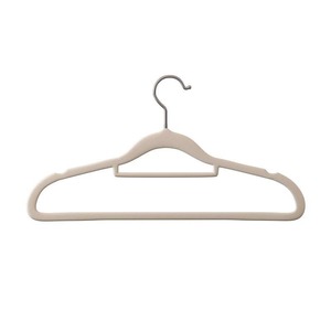 Percha para Ropa con Revestimiento Flocado, Gancho de Plástico Reforzado, Percha para Pantalones, Organizador del Hogar - Product Image 1