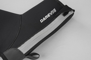 Fundas de zapatos de ciclismo Darevie personalizadas, impermeables, cortavientos, de forro polar, cubrezapatillas para ciclismo de montaña, con cremallera reflectante - Product Image 3