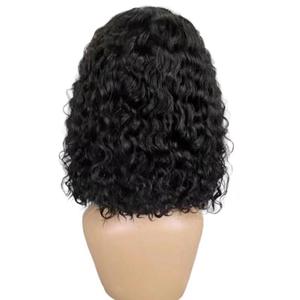 Hot Sale High Quality 10A Indian Deep Wave <b>Bob</b> 13*4 Frontal Human Hair Lace <b>Wig</b> - Product Image 4