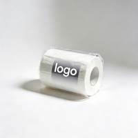 Rouleau de papier toilette en pâte vierge de haute qualité, doux et résistant, avec logo personnalisé en relief, biodégradable, 4 plis, 16,5 g, vente directe usine